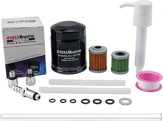 Solid Spare Outboard Oil Change Service Kit for Honda 135-225 HP 15400-RBA-F01 16911-ZY3-010