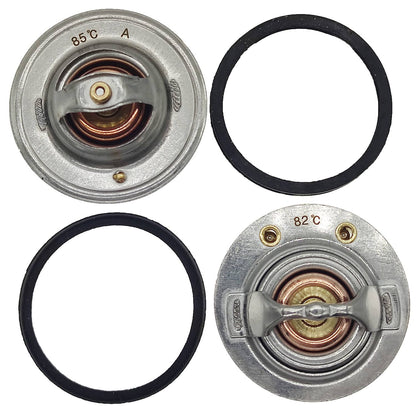 Solid Spare 185°F & 180°F Degree Thermostat Front & Rear Kit Pair Fit for GM Pickup Duramax