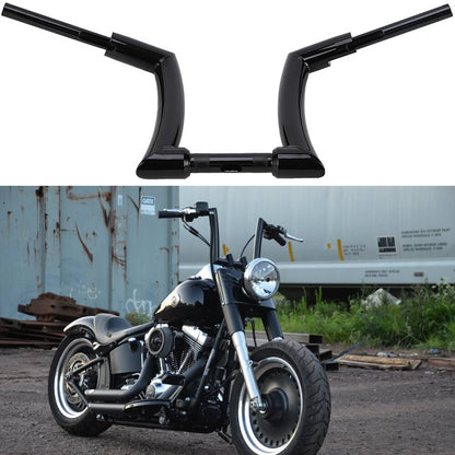 Solidspare For Harley Softail Dyna Touring 12" Rise 1-1/4" Ape Hangers Bars FAT Handlebars