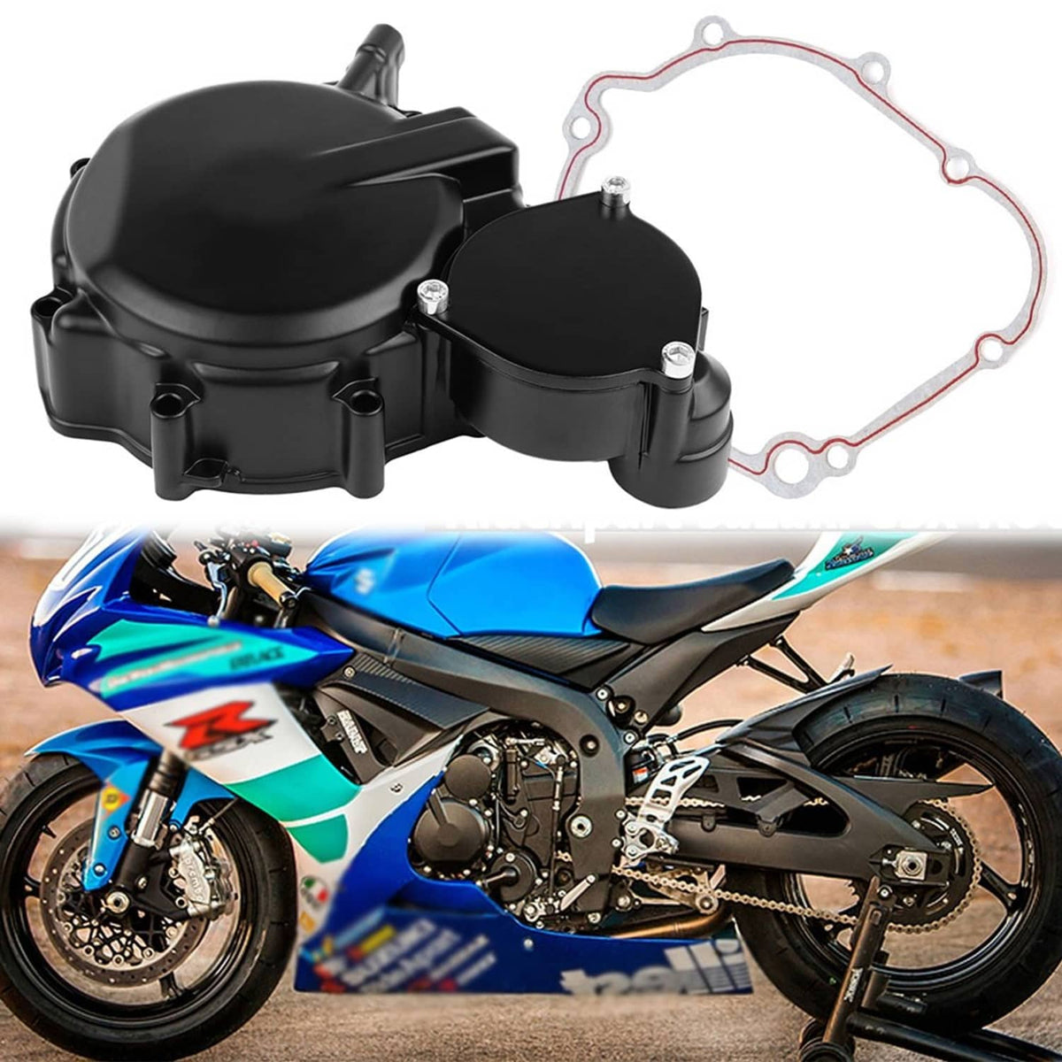 Solidspare Engine Stator Cover Crankcase For Suzuki GSXR600 & GSXR750 2006-2025 Left Side