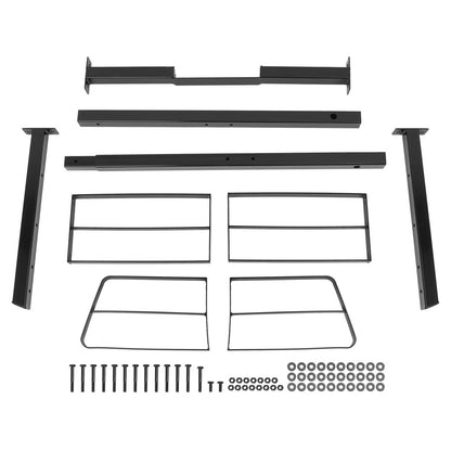 Solid Spare 68'' Headache Rack Cab Window Protector Frame Guard Fit Full-Size Pickup Truck
