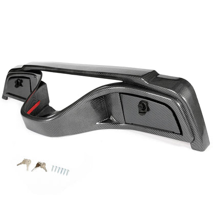 Solidspare Carbon Fiber Style Dash Dashboard Cover W/Locking For Yamaha Drive G29 2007-2016