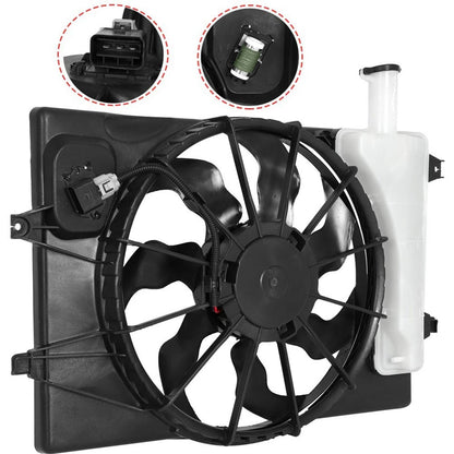 Solidspare Engine Radiator Cooling Fan for 2017-20 Hyundai Elantra 2019-2022 Kia Forte 2.0L
