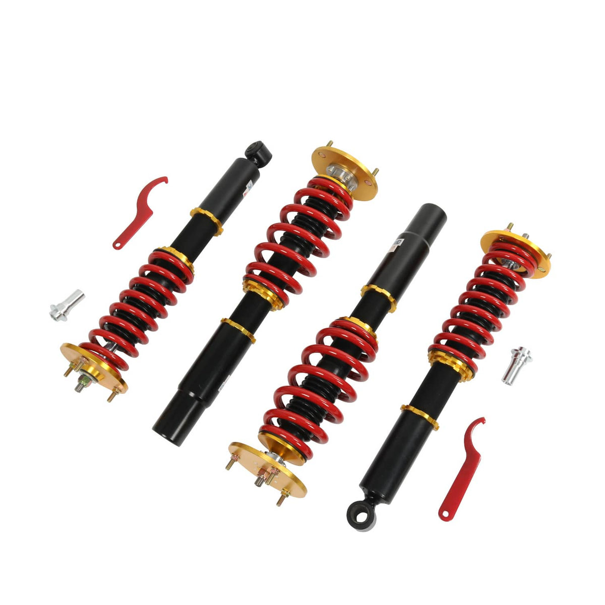 Solidspare 4× Coilovers Struts Shocks Adj. Height For BMW 5 series E60 2004-2010 Sedan RWD