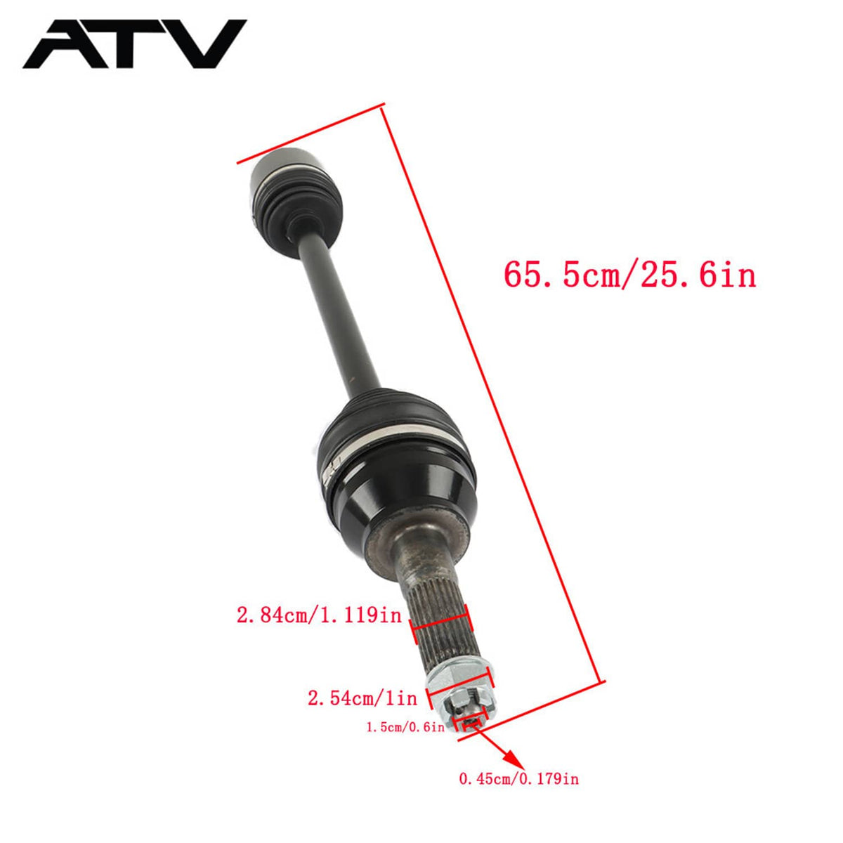 Solidspare Good Rear CV Axle Drive Shaft for Polaris Ranger XP 900 1000 Crew 1000