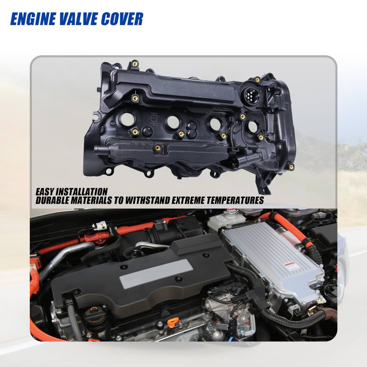 Solidspare Engine Valve Cover For Honda Accord 2013-2017 CR-V 2015-2019 L4 2.4L WITH Gasket