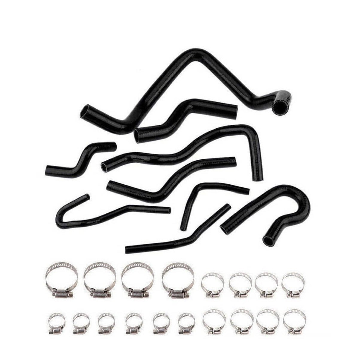 Solidspare Silicone Radiator Heater Hose Kit Fits For Honda Civic D15 D16 EG EK 1992-2000