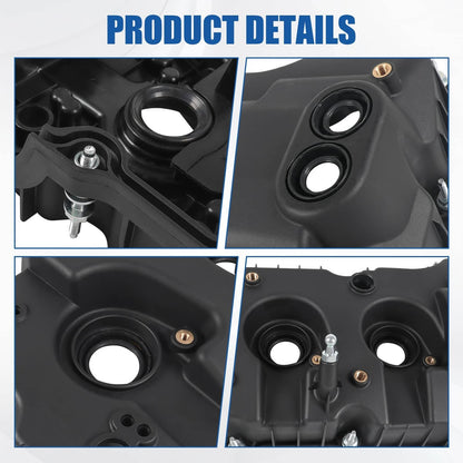 Solidspare 2Pcs Valve Covers For 2013-2016 Ford F-150 2015-17 Ford Expedition 3.5L Turbo