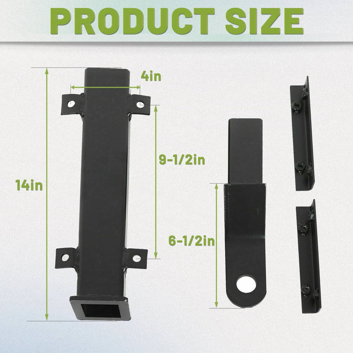 Solidspare For Club Car EZGO Yamaha Golf Cart Trailer Hitch w/ 2" Receiver Step on Back