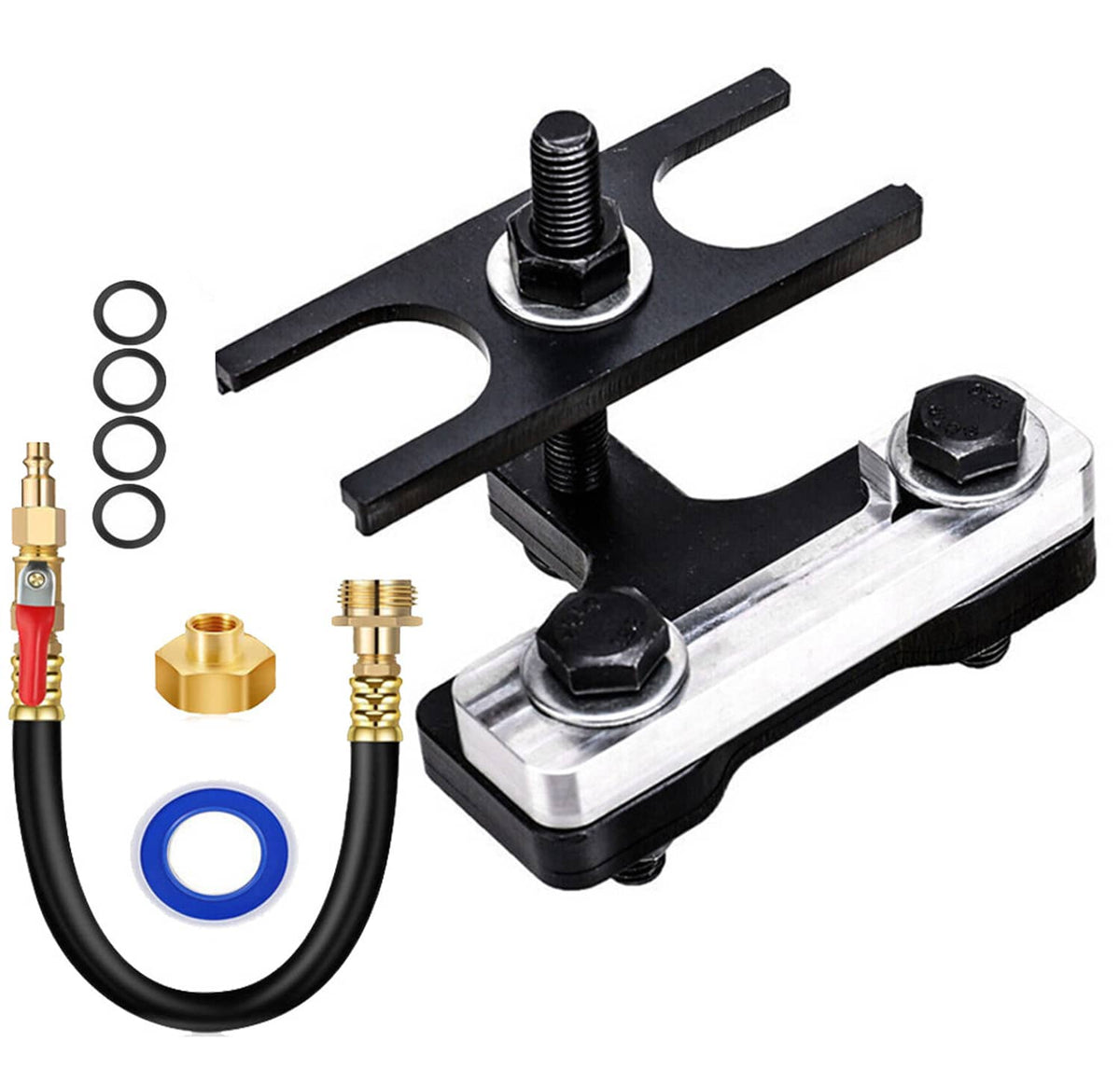 Solidspare LS Engine Valve Spring Compressor Tool & Air Holding Hose For GM LS1 LS3 LS2 LS6