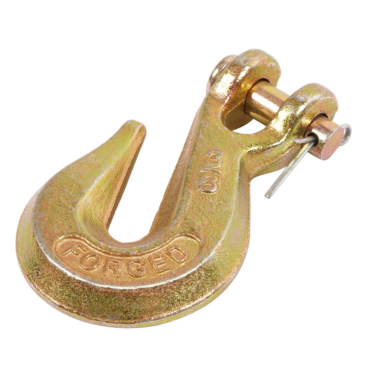 Solid Spare 10 Pack G70 3/8'' Clevis Grab Hook Tow Chain Hook Tie Down Flatbed Truck Trailer