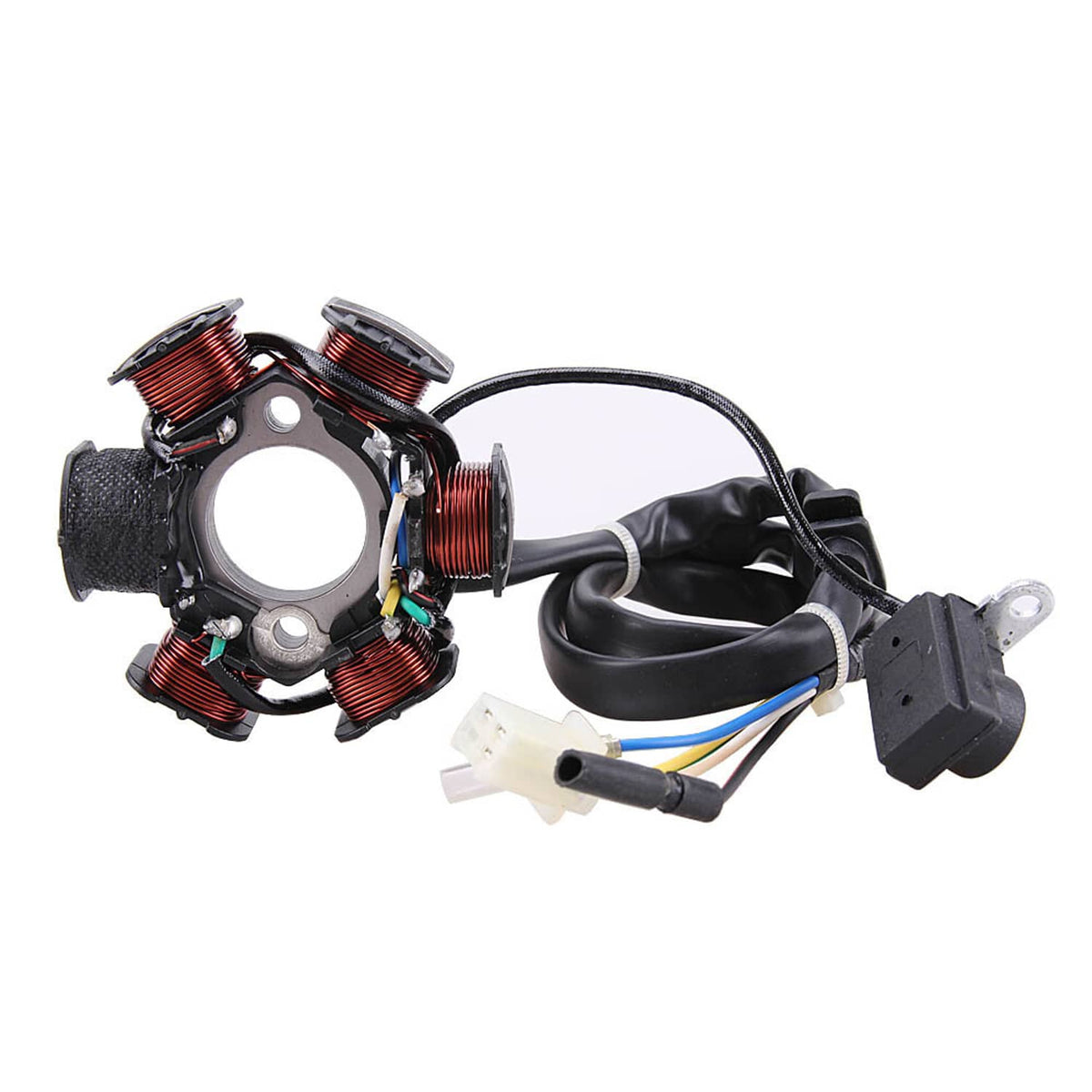 Solidspare 6 Coil 5-Wire Stator Magneto Fits for GY6 50cc 125cc 150cc Scooter Moped ATV