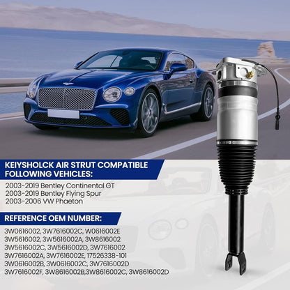 Solidspare Pair Rear Air Suspension Shock Struts For 04-18Bentley Continental Flying Spur