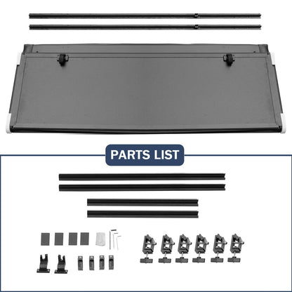 Solidspare For 2015-2024 Ford F150 5.5'/66" Bed Lo Pro Aluminum Hard Tri Fold Tonneau Cover
