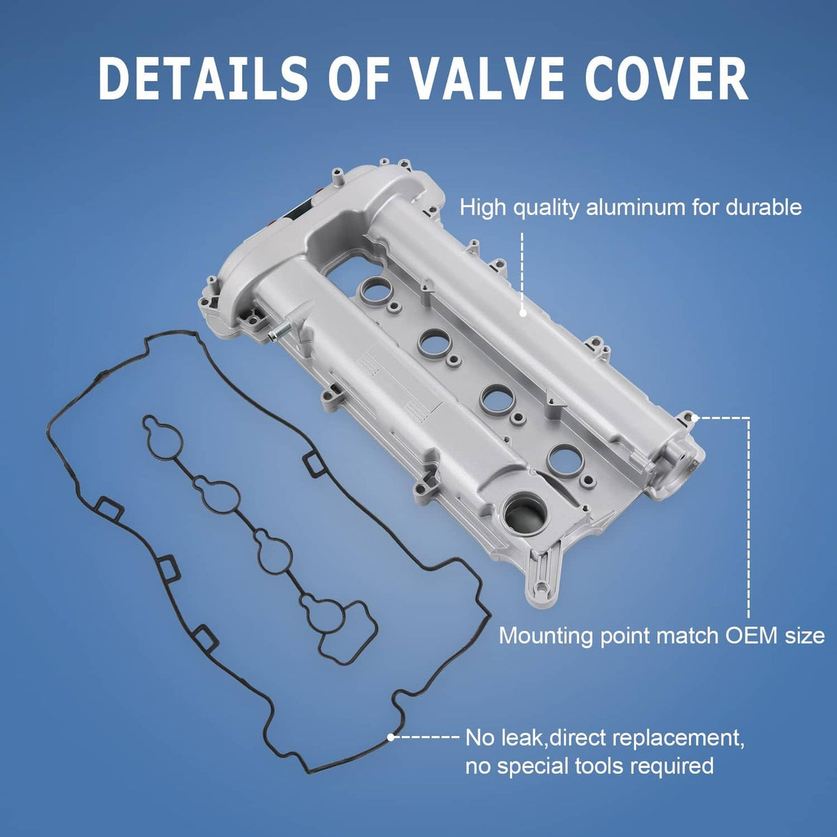 Solidspare 12610279 Engine Valve Cover For 2010-2017 Chevrolet Equinox GMC Terrain 2.4L