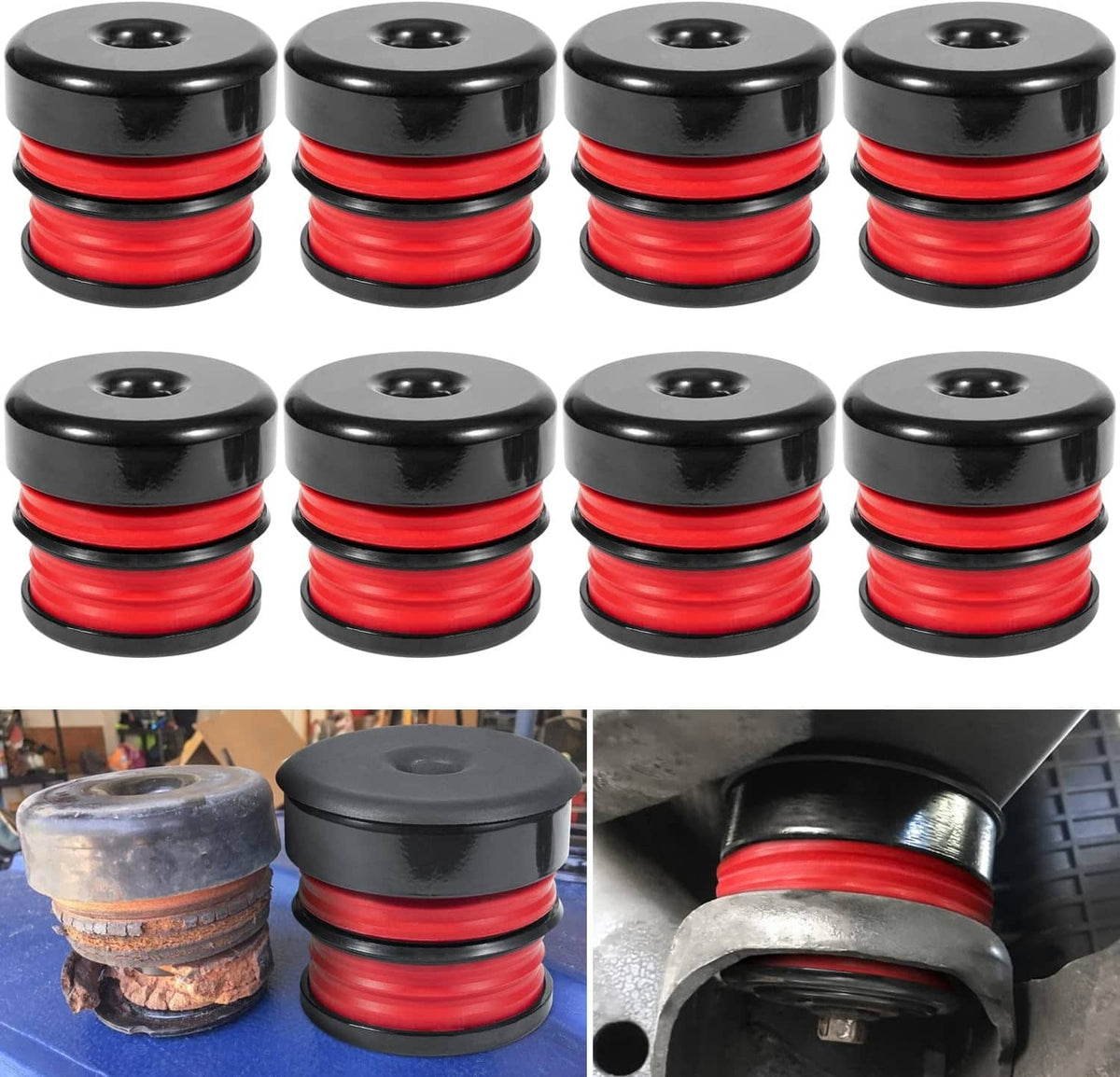 Solidspare Silicone Body Mount Bushing Kit for 2008-2016 Ford F250 F350 Super Duty Crew Cab