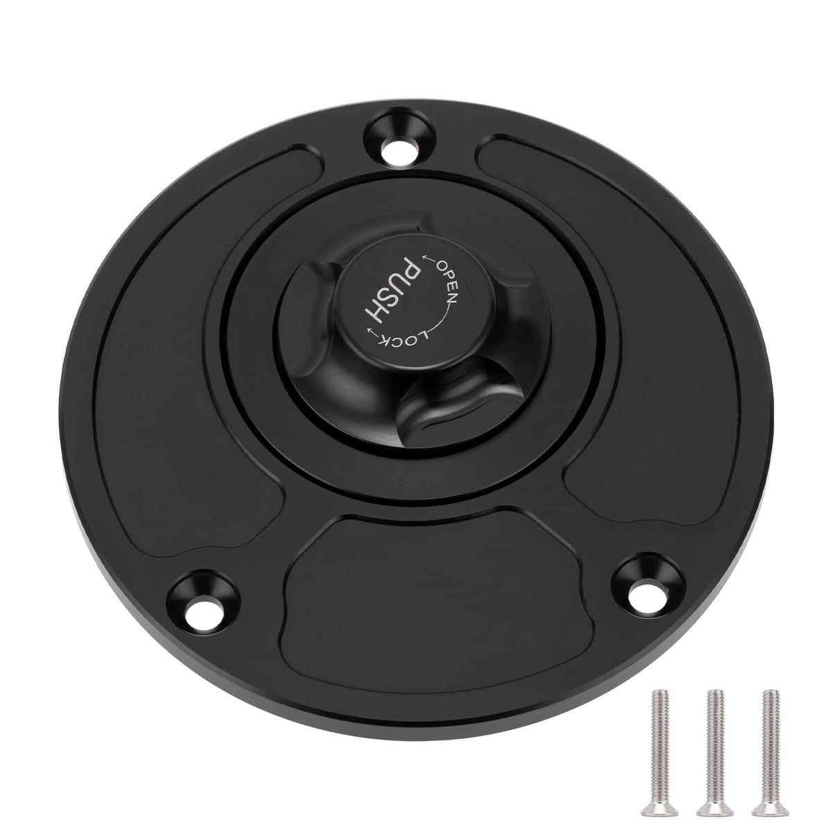 Solidspare For YAMAHA YZF600 YZF1000 FZ1 FZ6 R1 R6 YSR50 FZR750 Fuel Gas Tank Cap Black