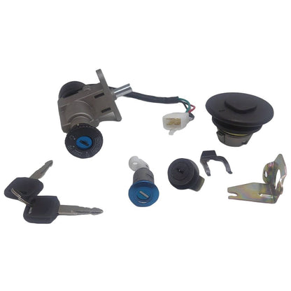 Solidspare Ignition Switch Fuel Gas cap tank for 50cc 125cc 150cc Scooter Moped  4 Pin