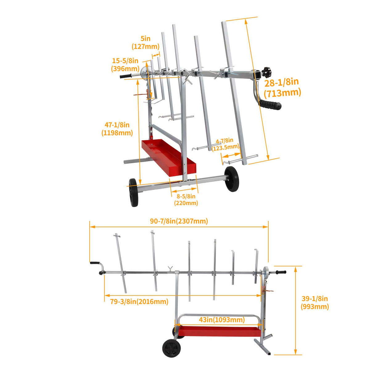 Solid Spare Paint Rack Rotating Parts Work Stand Painting Repair For AutoBody Door Bumper