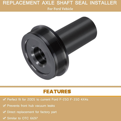 Solid Spare Wheel Knuckle Vacuum Oil Seal Installer Axle Tools for Ford 2005-2020 F-250/350