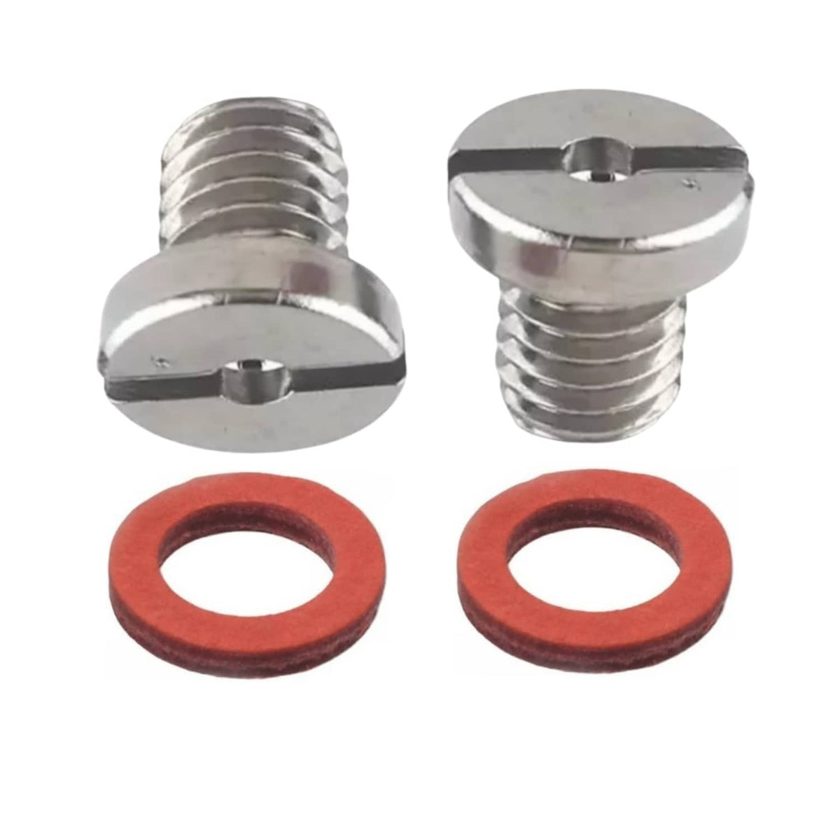 Solid Spare 2x Slot Head Drain Fill Plug Screw & Gasket Kit for Yamaha Outboards Lower Unit