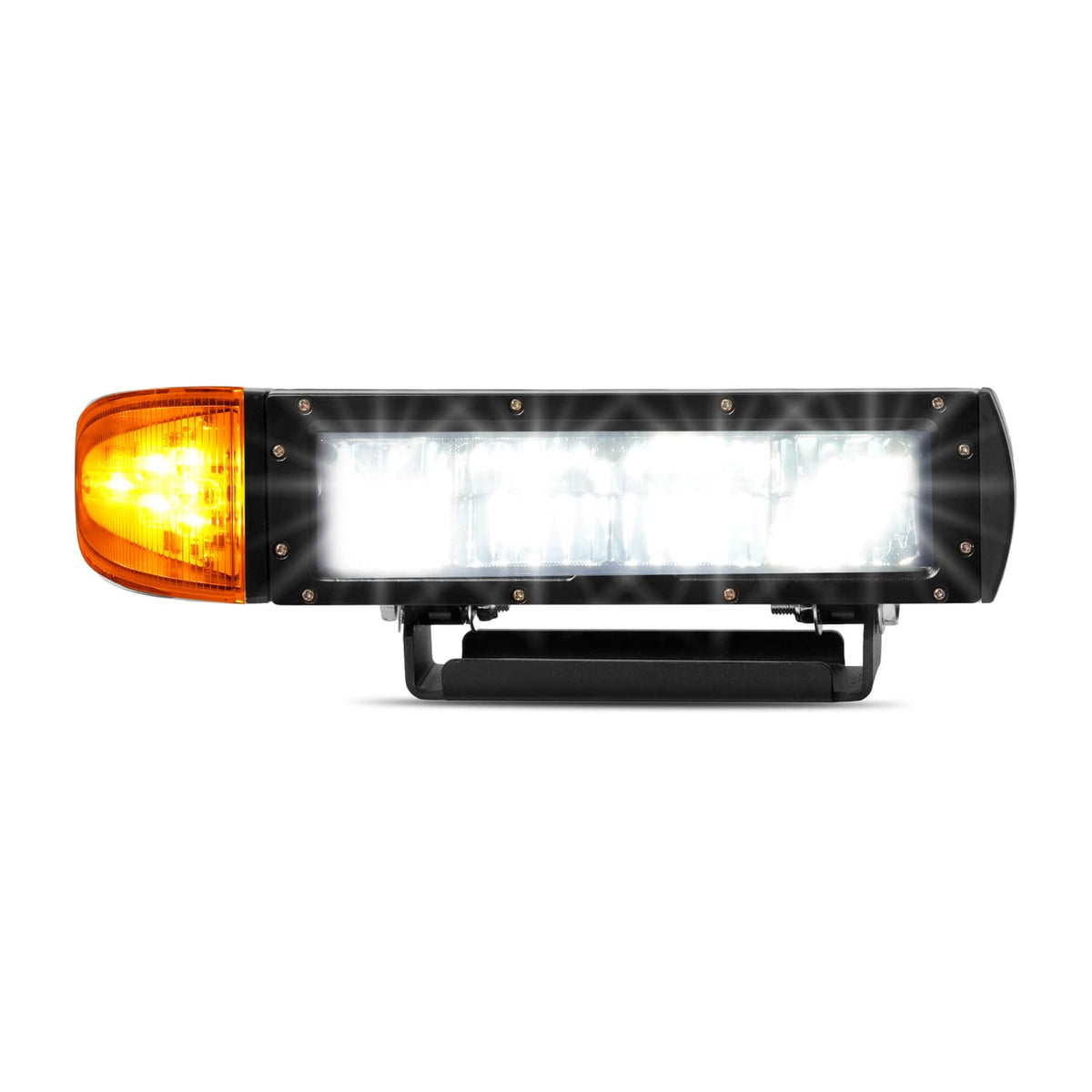 Solidspare 2PCS Headlight Heated LED Plow Lights Universal Replace For 1312100