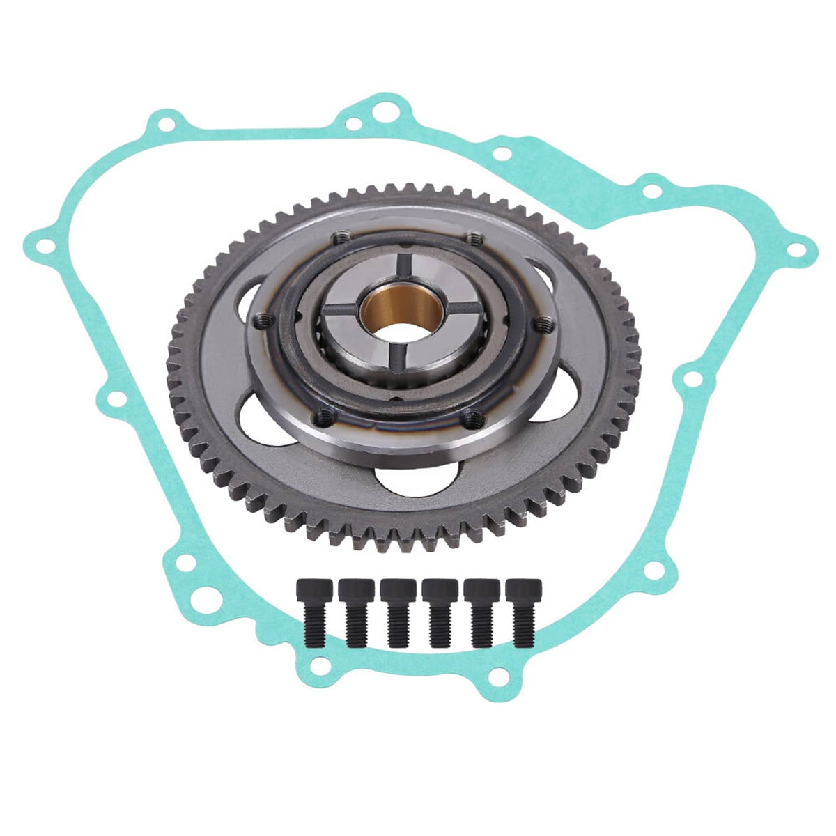 Solidspare Starter Clutch Sprag + Cover Gasket for Yamaha Rhino 450 YXR45F 4WD 2006-2009