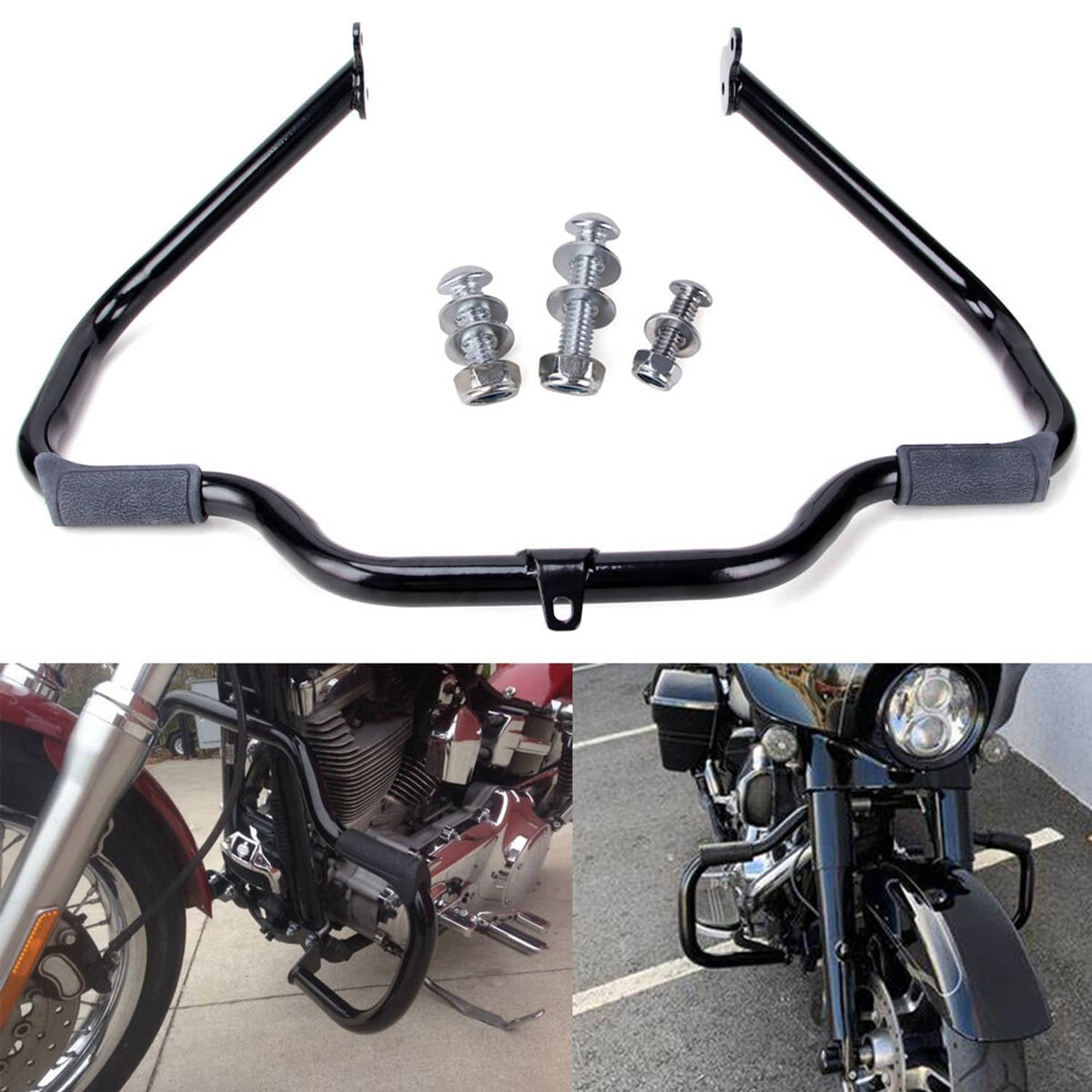 Solidspare Mustache Highway Engine Crash Guard Bar For Harley Touring Electra Glide 2009-24