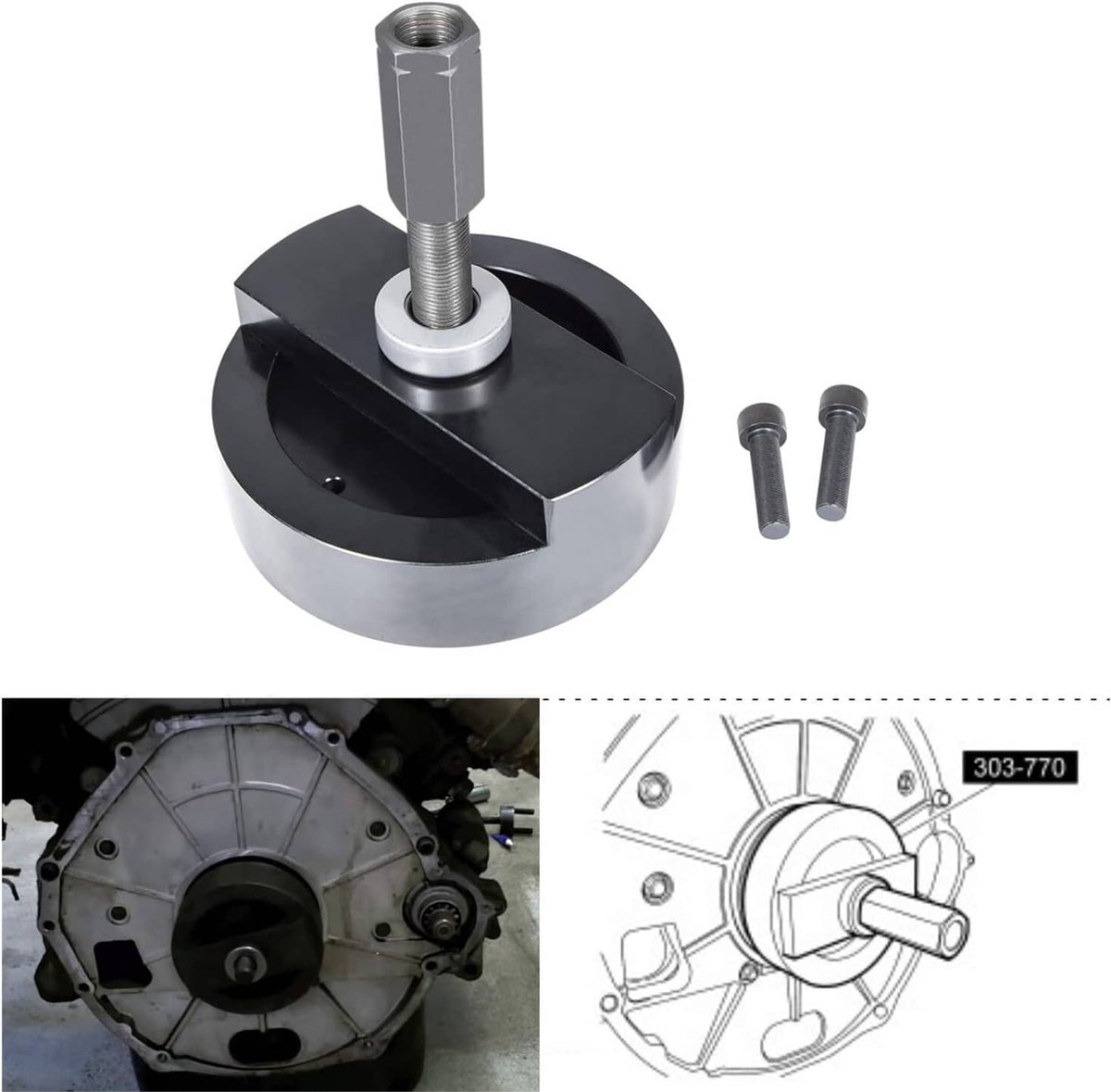 Solid Spare For Ford 6.0L/6.4L Powerstroke 303-770 Crankshaft Rear Main Seal Installer Tool
