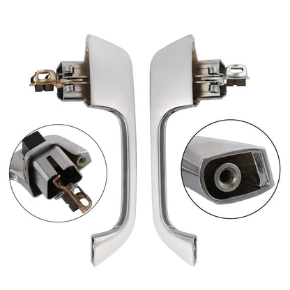 Solidspare Pair Chrome Outside Exterior Door Handle LH & RH Set For Chevy GMC Pickup Truck