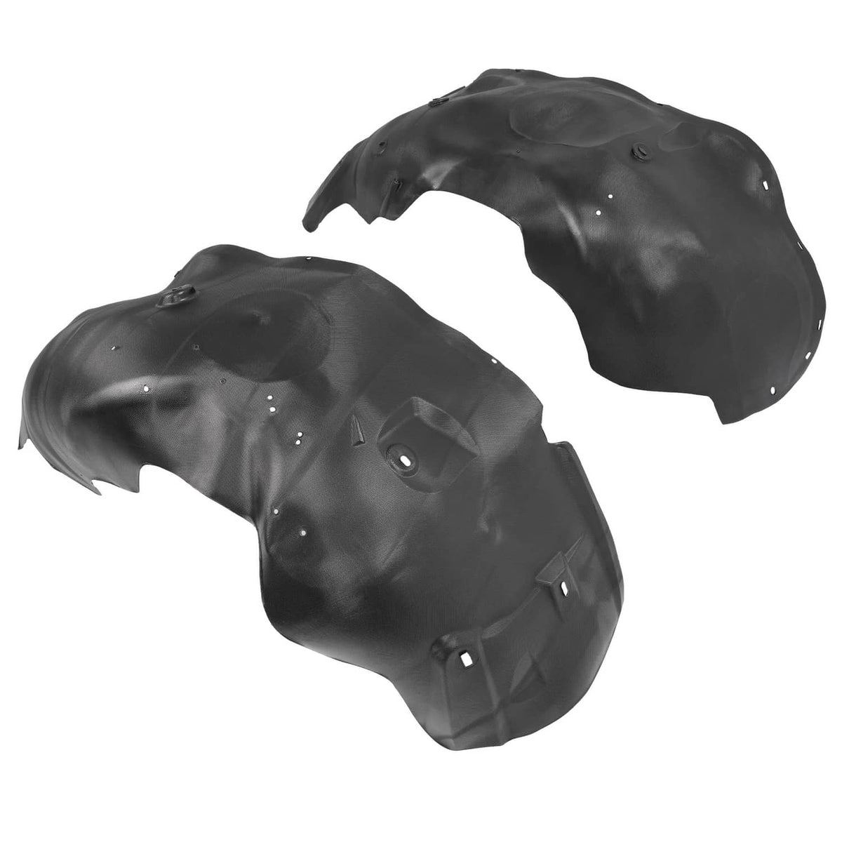 Solid Spare Front Driver & Passenger Side Inner Fender Liners For 07-13 Chevy Silverado 1500