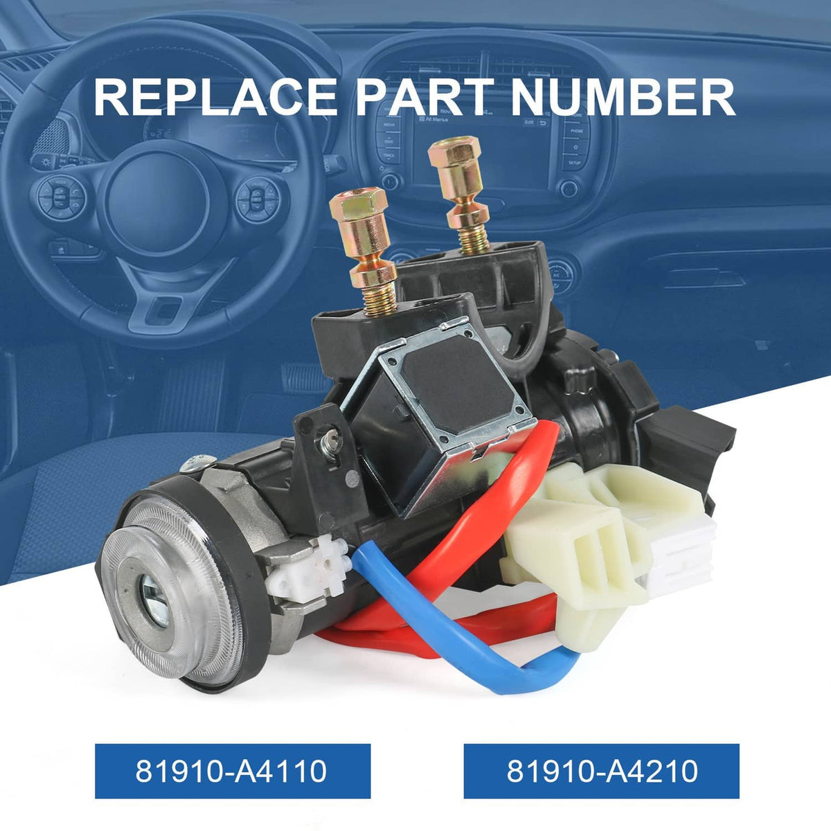 Solidspare For 2015-2019 SONATA IGNITION LOCK HOUSING ASSEMBLY SWITCH 81910-A4110