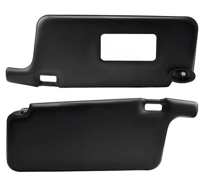 Solidspare Black For 1996-2001 Honda Civic Sun Visors Left Driver & Right Passenger Set