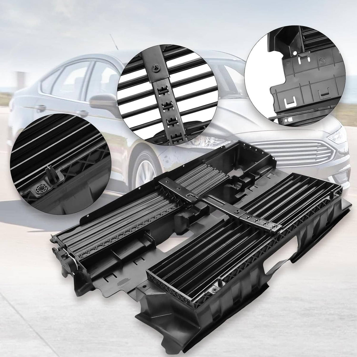 Solidspare New Active Grille Shutter Radiator w/ Motor for 13-16 Ford Fusion Assy DS7Z8475B