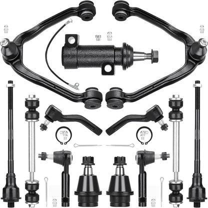 Solidspare Upper Front Control Arm Ball Joints Tie Rods For Chevy Tahoe GMC Yukon Escalade
