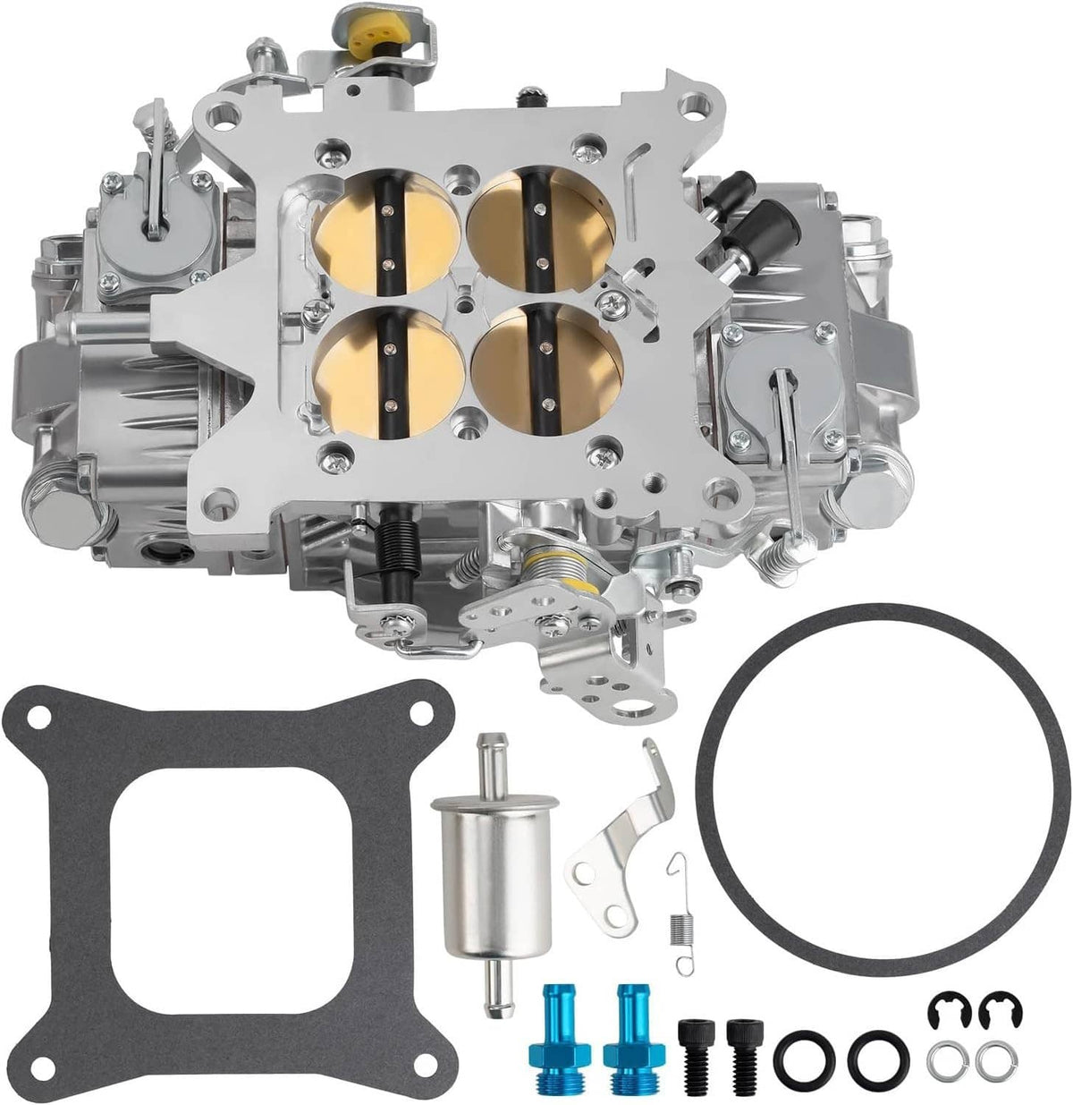 Solidspare Performance Race Carburetor Double Pumper Mechanical 4 Barrel BR-67201 850CFM