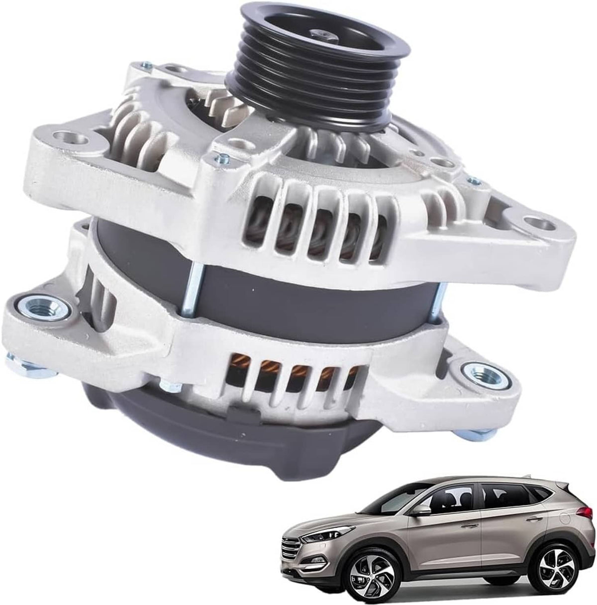 Solidspare Alternator For Kia Sedona 2011-2012,2014-2018 All Engine 104210-2870 37300-3C510