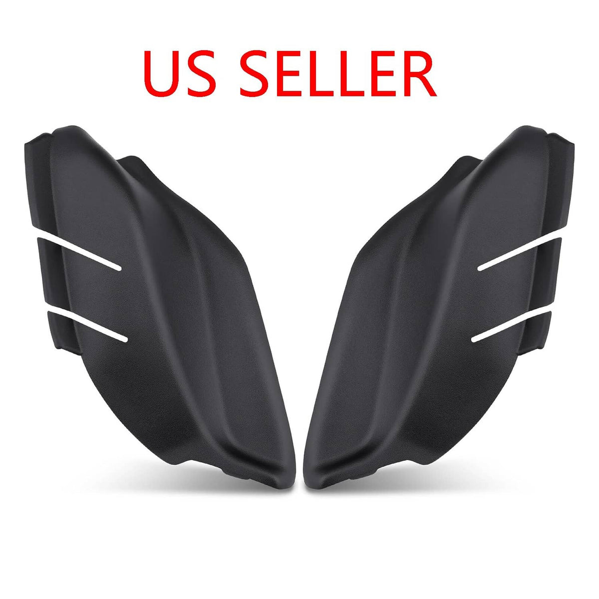 Solid Spare For Jeep Compass 2018-2025 Left & Right Cowl Side Panel Trims Black