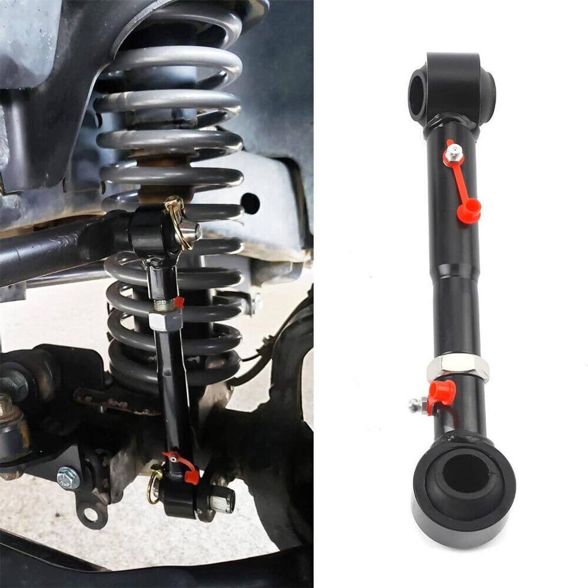 Solidspare For 1998-2006 Jeep Wrangler TJ 2.5-6" Front Sway Bar Link Quicker Disconnects