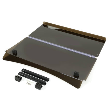 Solidspare Front Folding Tinted Windshield Windscreen For EZGO Express S4 L4 Golf Cart