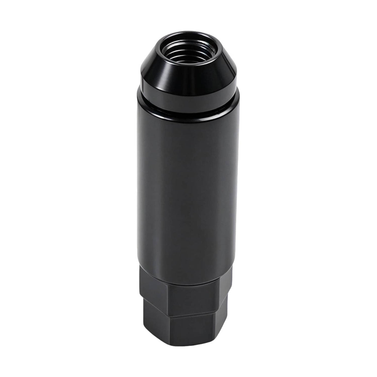 Solidspare 20Pcs M12x1.5mm Extended Steel Open Ended wheel Lug Nuts For Toyota Honda Black