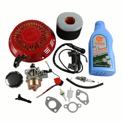 Solidspare For Honda GX270 GX240 Recoil Carburetor Spark Plug Ignition Coil Air Filter Kit