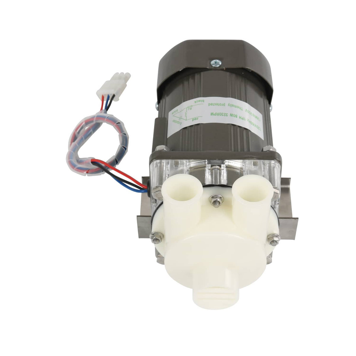 Solidspare S-0731 Water Pump for Hoshizaki, Ice Machine Motor Assembly with Mounting Plate