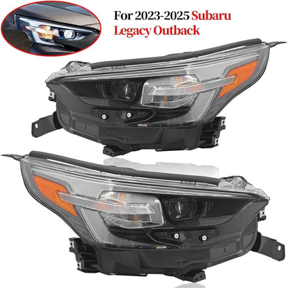 Solidspare Pair For 2023-2025 Subaru Legacy Outback 23-25 LED Headlights W/ AFS Left+Right