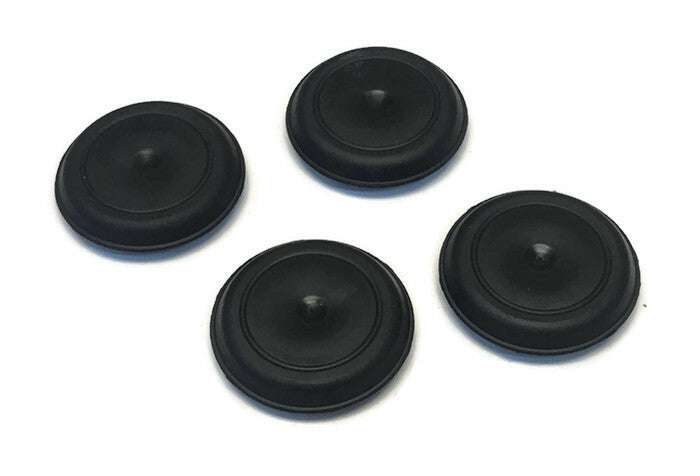 (4 Pack) 1" Inch Rubber Snap-In FLUSH MOUNT HOLE PLUG for Sheet Metal Fit Fender
