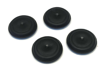 (4 Pack) 1" Inch Rubber Snap-In FLUSH MOUNT HOLE PLUG for Sheet Metal Fit Fender