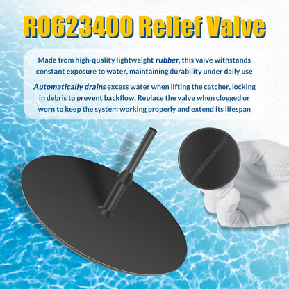 Solidspare R0623300 O-Ring Seal & R0623400 Relief Valve for Zodiac CLC500 Leaf Catcher