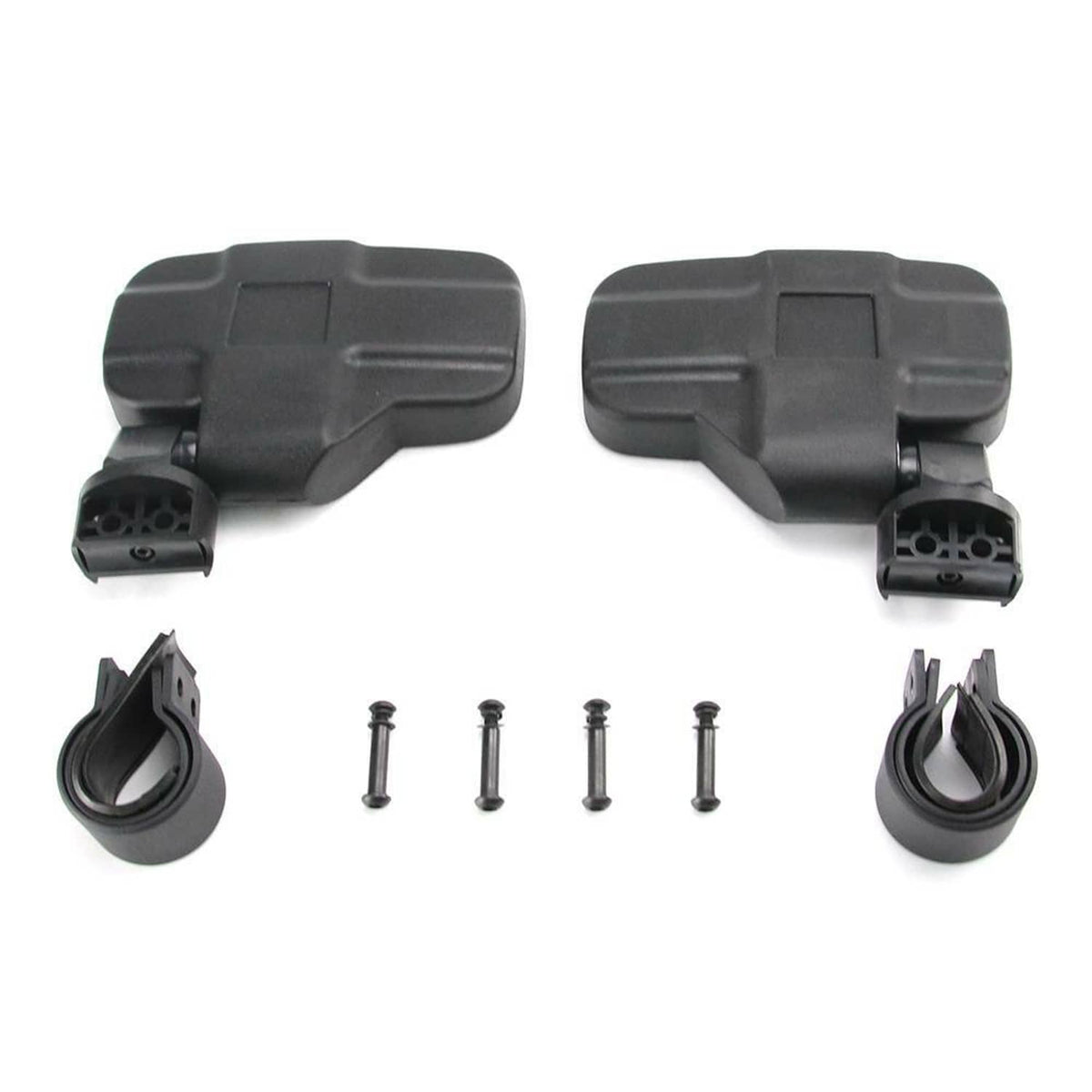 Solidspare Rear View Mirror Set UTV Side Mirrors 1.75" 2" Clamp Roll Cage For Polaris RZR