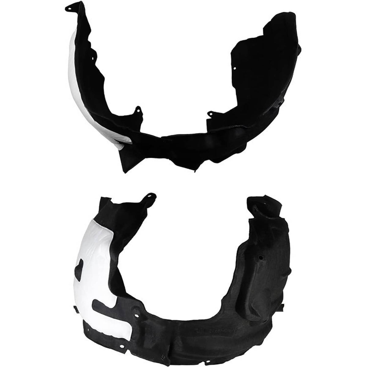 Solidspare 2Pcs Front Driver & Passenger Side Fender Liners For 2020-2024 Toyota Highlander
