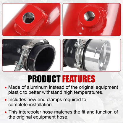 Solidspare Cold Side Intercooler Hose Fits 2017-21 Ford F-250 F-350 F-450 6.7L Powerstroke